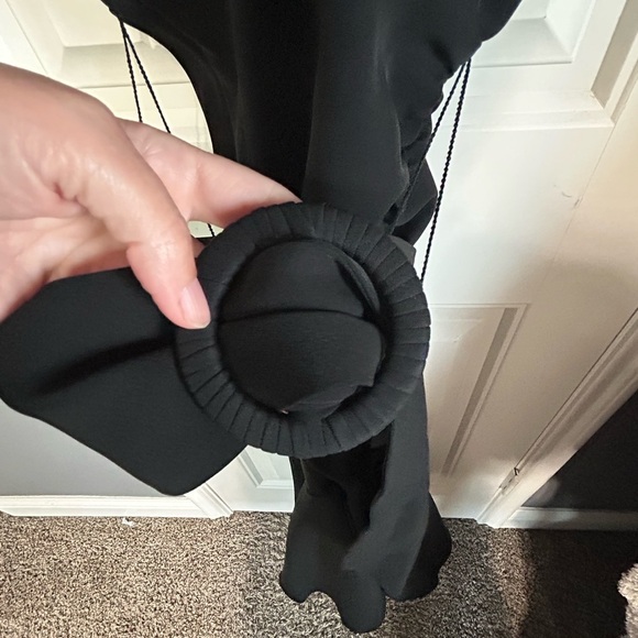 NEW SACHIN & BABI Naomi Cross Neck DRESS SIZE 10 BLACK Luxury Party Holiday - Picture 6 of 11